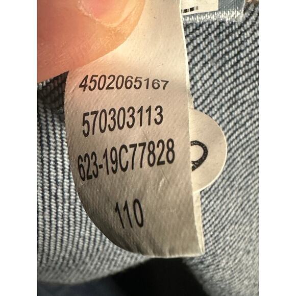 Chicos Sz 2P, 12 Elongated Denim Jacket Stretchy Comfy Utility Chore Lagenlook - Picture 6 of 12